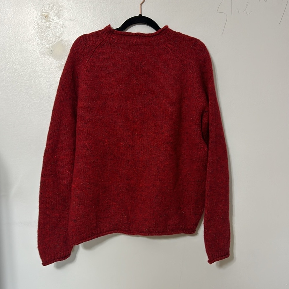 American Eagle Limited Edition Red 100% Wool Sweater XL - Picture 5 of 5